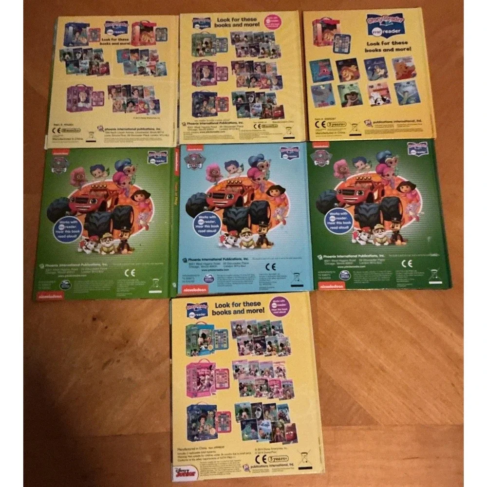 Lot Of 7 Story Reader Me Reader Hard Cover Books, Up, PAW Patrol, Mickey, Minnie